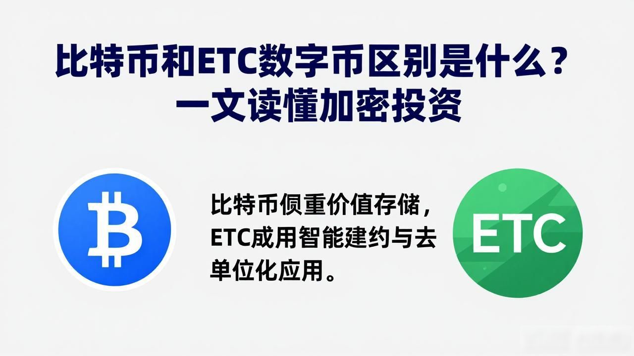 比特币etc数字货币_比特币的特点_比特币和ETC的区别