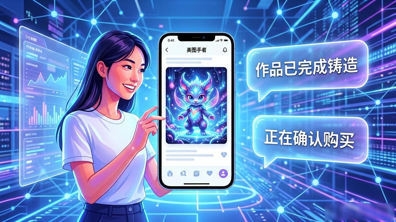 美图手机还能玩区块链？普通人如何用它拍好数字藏品