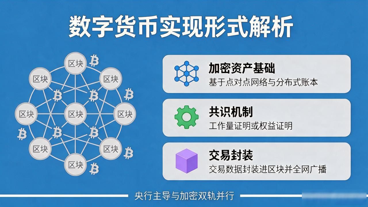 法定数字货币与去中心化加密货币的实现路径分野_数字人民币双层运营体系核心实现形式_数字货币实现形式