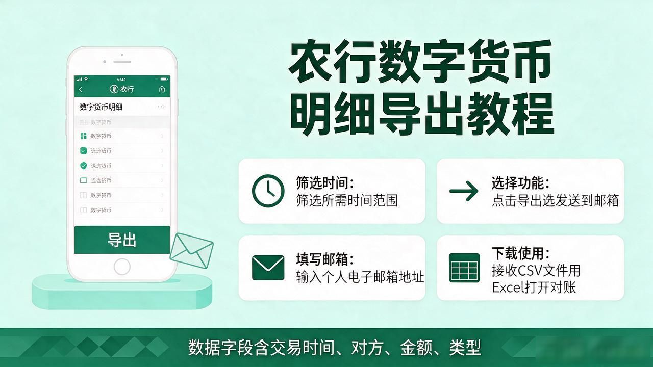 农行数字货币明细导出_农行数字货币账单导出_手机App导出数字人民币记录