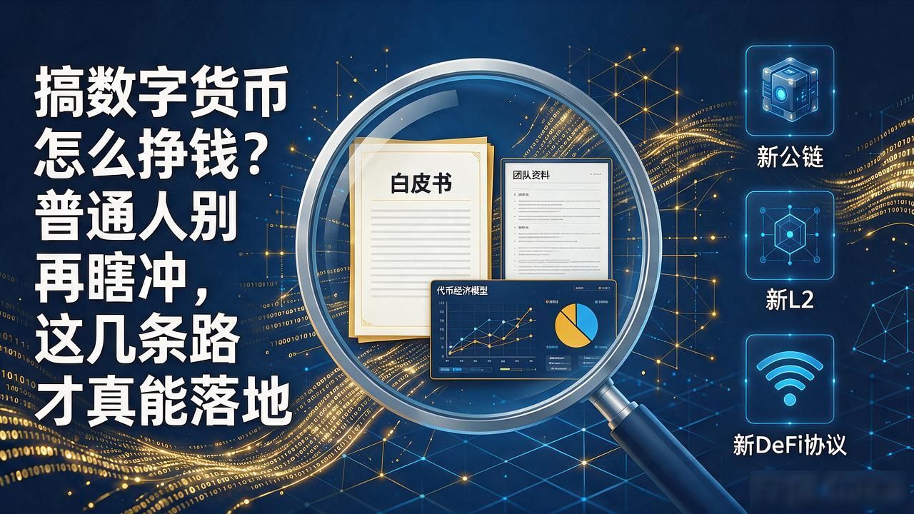 搞数字货币怎么挣钱？普通人别再瞎冲，这几条路才真能落地