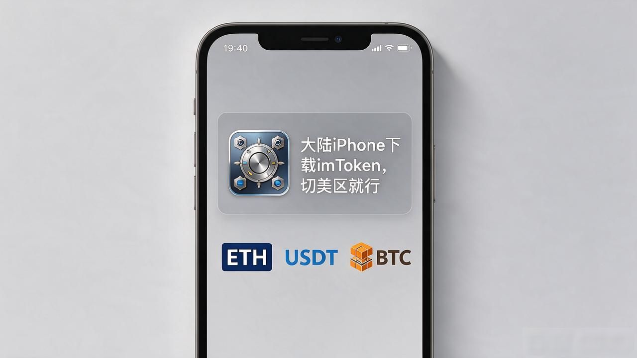 大陆iPhone下载imToken，切美区就行
