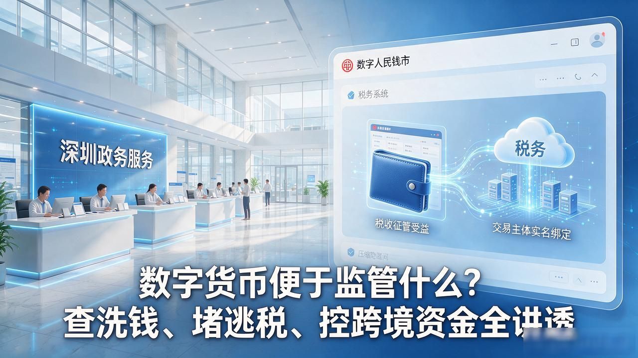 数字货币便于监管什么？查洗钱、堵逃税、控跨境资金全讲透