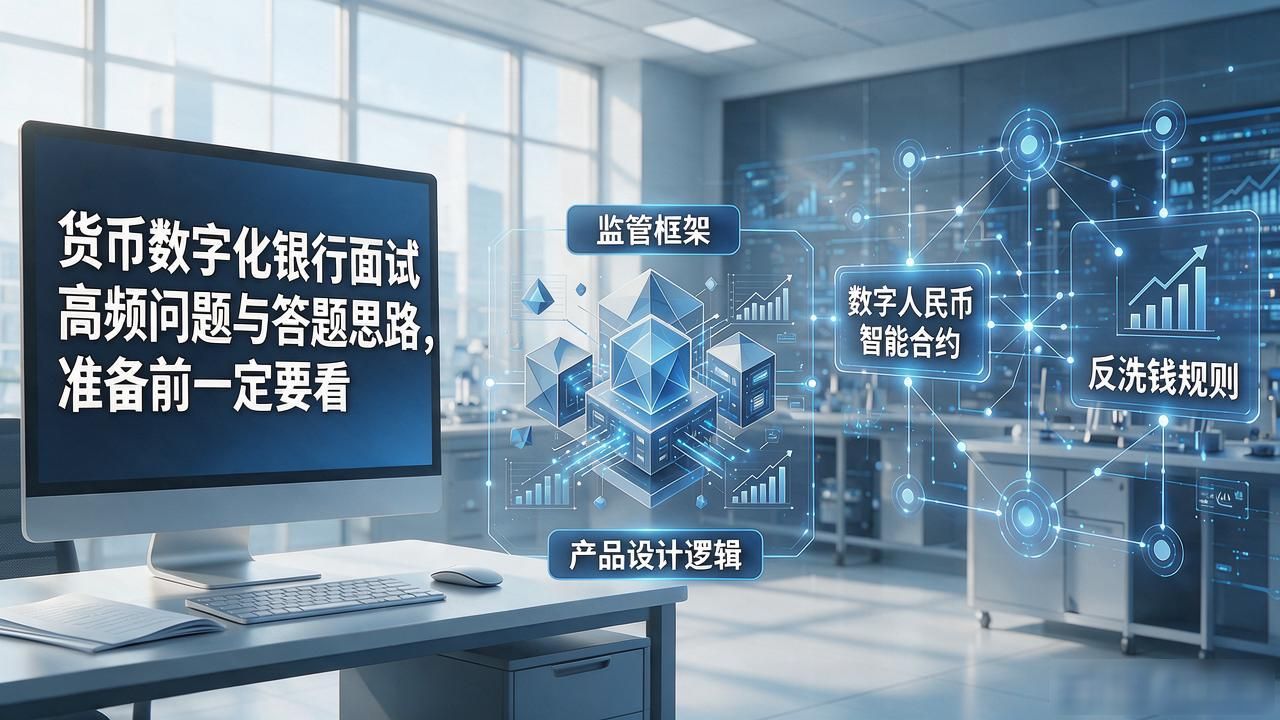 货币数字化银行面试高频问题与答题思路，准备前一定要看