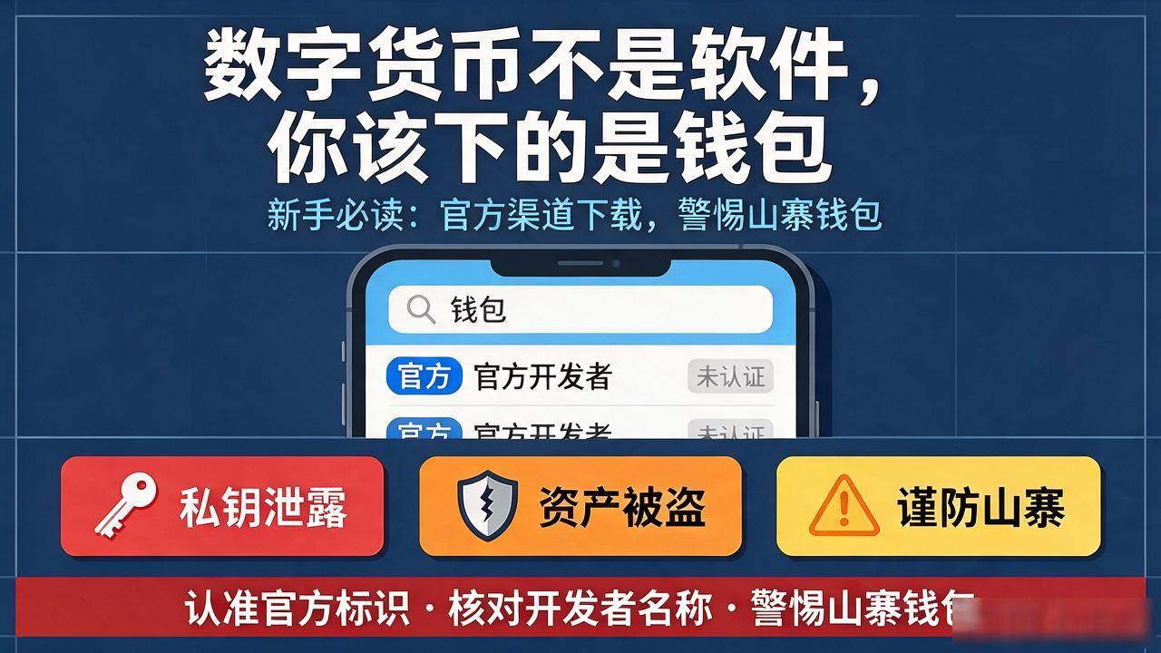 新手总问数字货币怎么安装，其实它不是软件，你该下的是钱包
