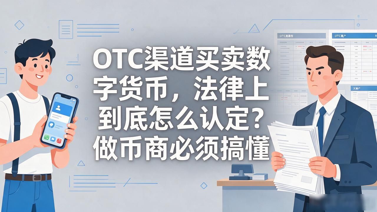 OTC渠道买卖数字货币，法律上到底怎么认定？做币商必须搞懂
