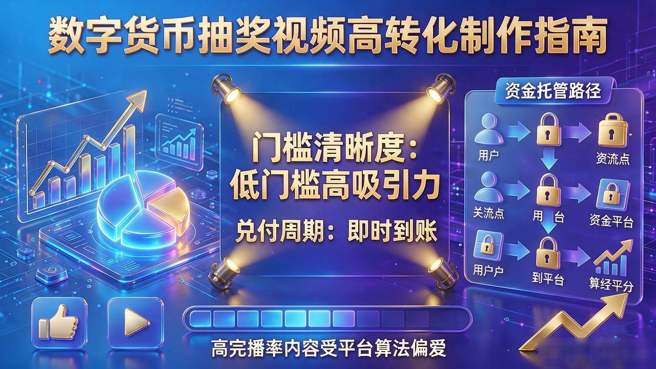 数字货币抽奖视频_强互动视频概率机制_视觉节奏规则透明度