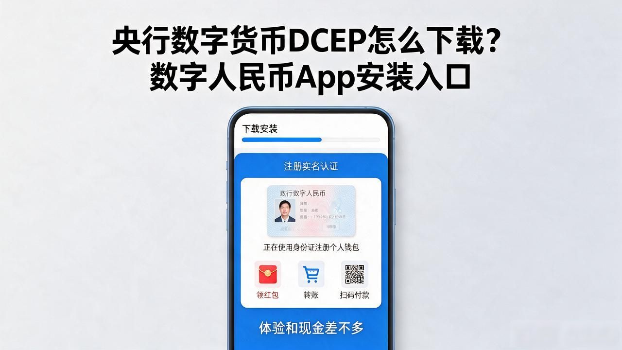 央行数字货币DCEP怎么下载？数字人民币App安装入口