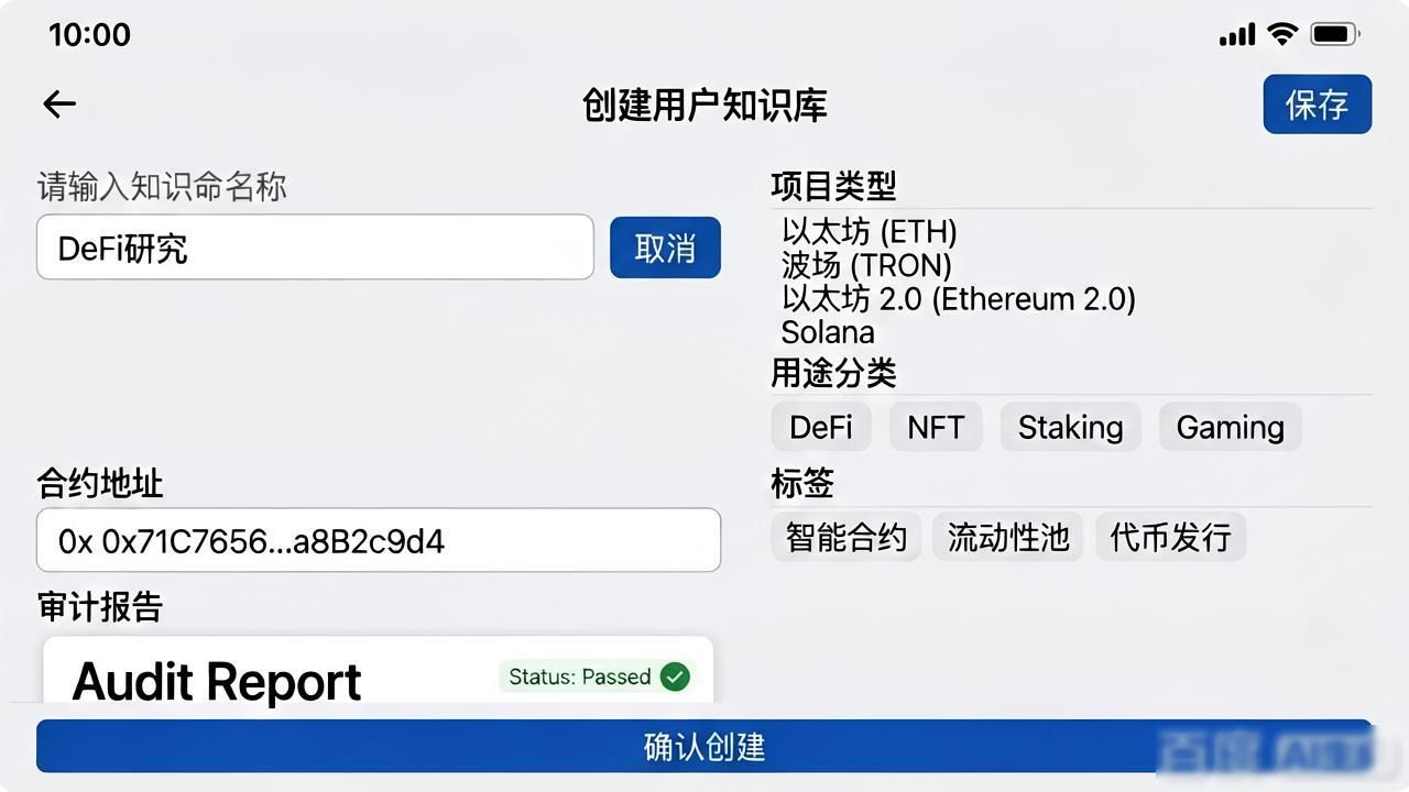 imToken安卓版知识库创建_如何在imToken安卓版下载app中创建用户知识库？_imToken知识库分类标签设置