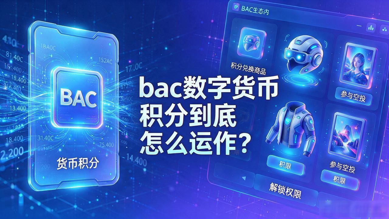 bac数字货币积分到底怎么运作？普通用户最该弄清楚的几件事