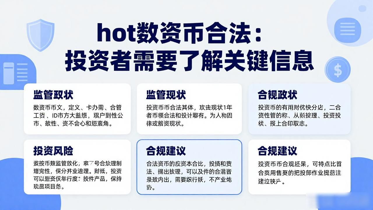 hot数字货币合法：投资者需要了解的关键信息