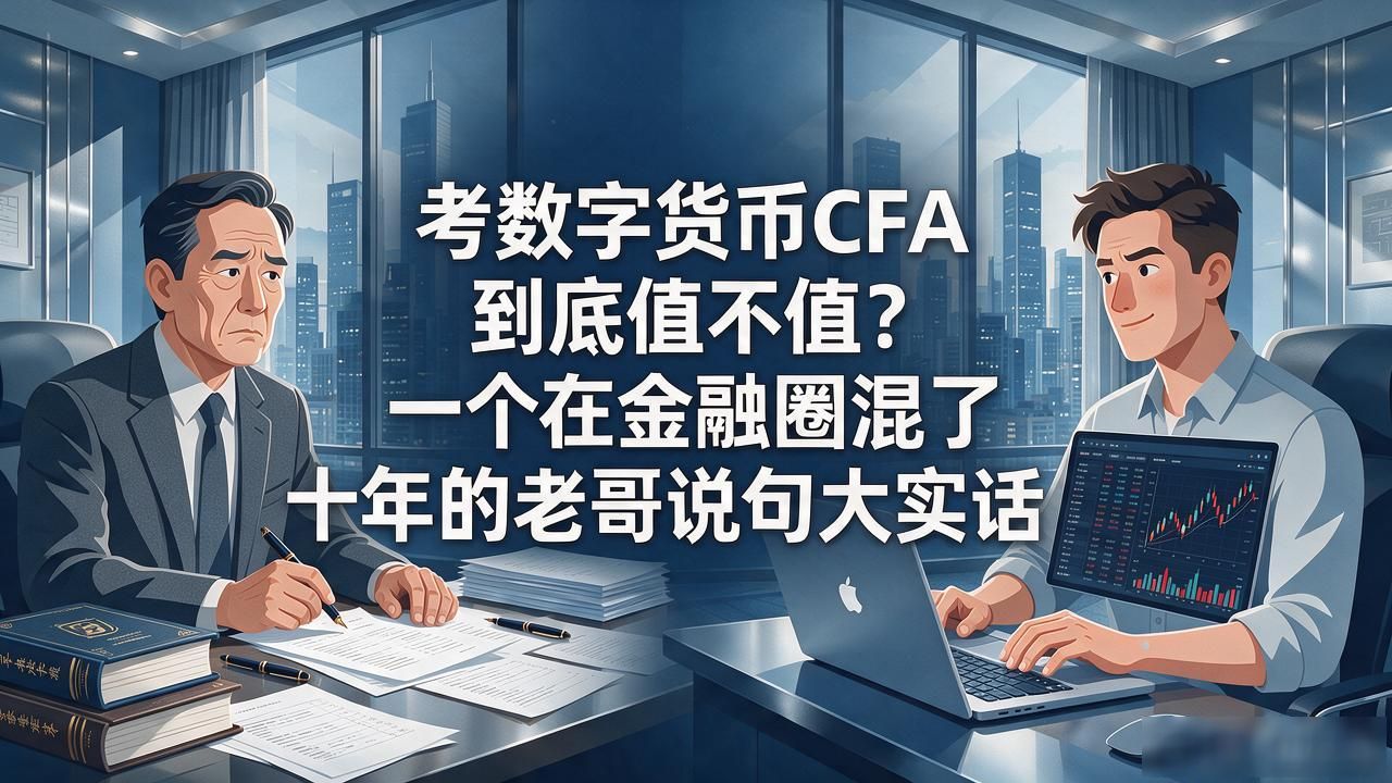 考数字货币CFA到底值不值？一个在金融圈混了十年的老哥说句大实话