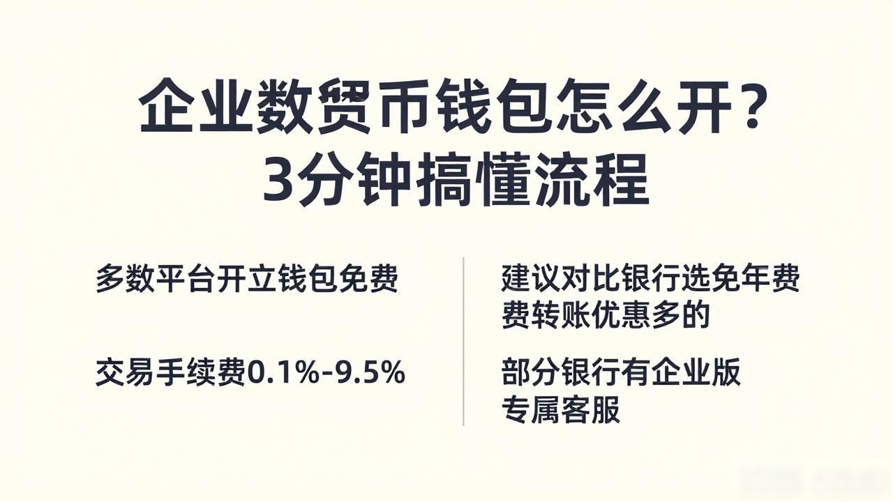 开立数字货币企业钱包_企业开立数字货币钱包流程_数字货币钱包费用对比
