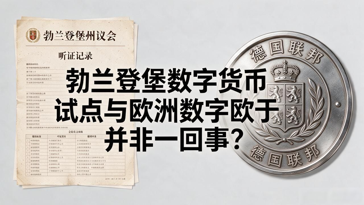 勃兰登堡数字货币试点啥情况，跟欧洲数字欧元到底是一回事吗