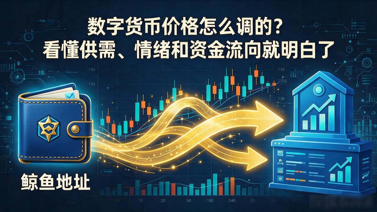 数字货币价格怎么调的？看懂供需、情绪和资金流向就明白了