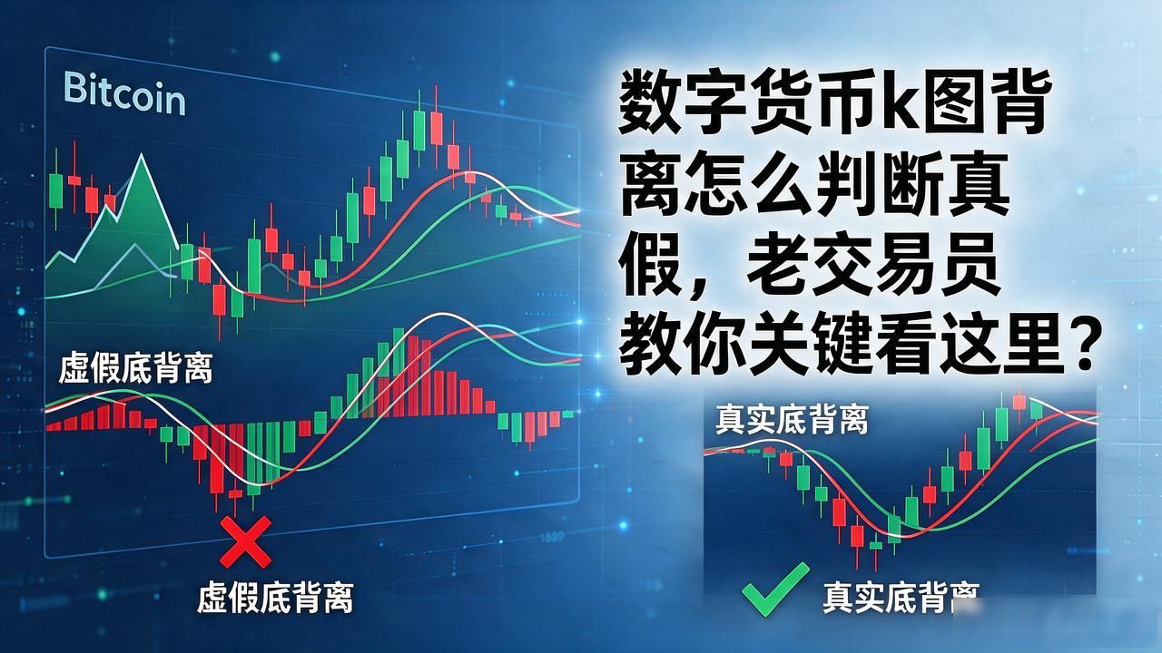 数字货币k图背离怎么判断真假，老交易员教你关键看这里